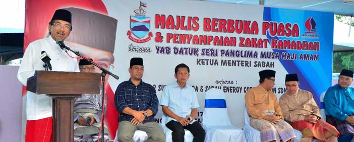 MAJLIS BERBUKA PUASA BERSAMA KETUA MENTERI DI DUN N 42, MASJID EI-NIZAM, SUNGAI KAYU, SANDAKAN