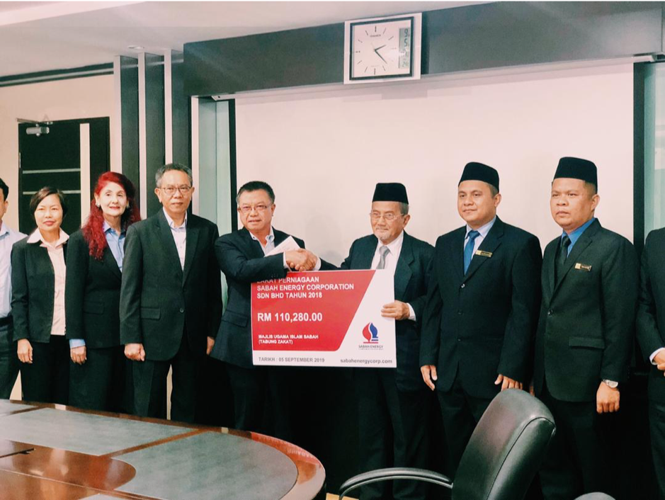 Business zakat contribution of RM110,280.00 to Pusat Zakat Sabah